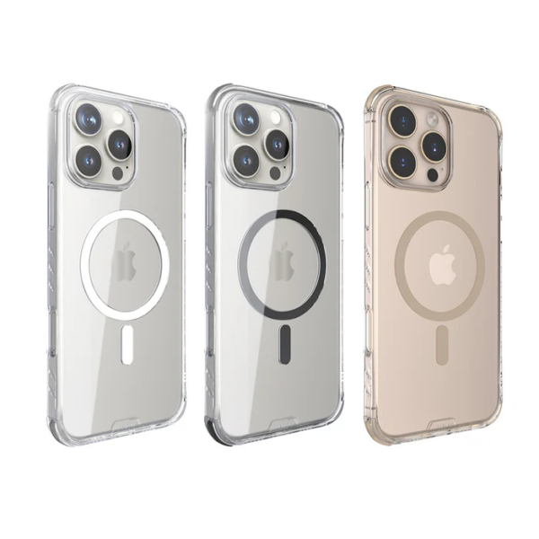 Hoda Apple iPhone iPhone 16 Pro/ Pro Max MagSafe 羽石輕薄防摔保護殼-透明