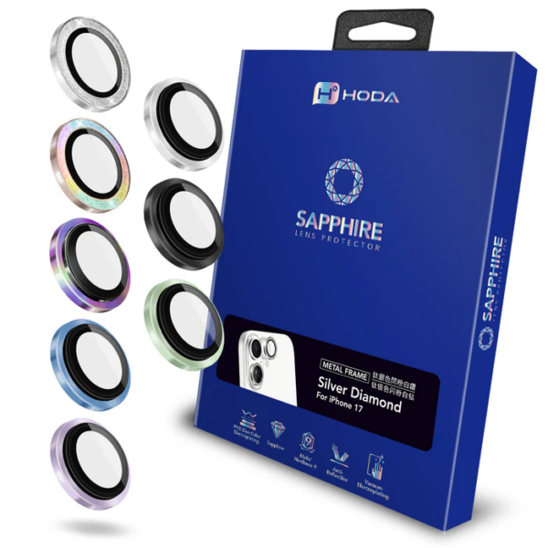 Hoda Apple iPhone 17 藍寶石鏡頭保護貼 (2入)8色